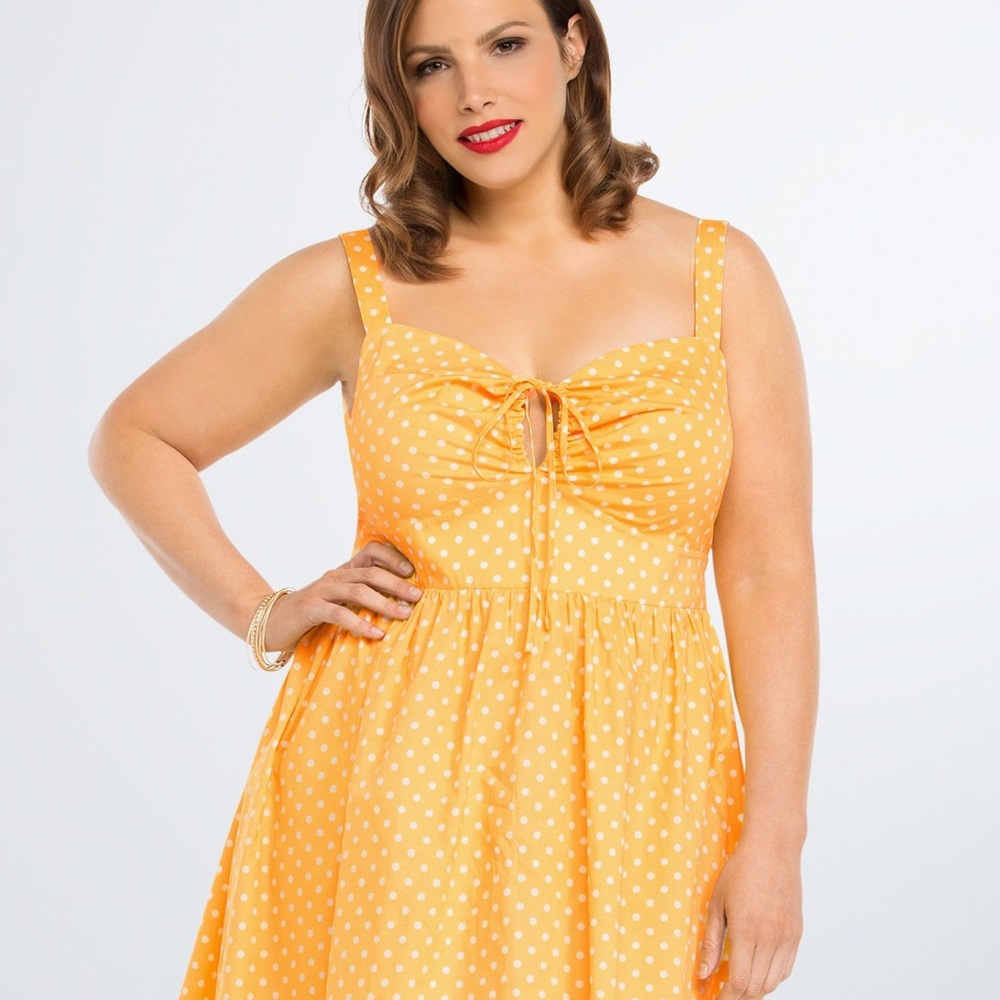 Retro Chic Polka Dot Swing Dress